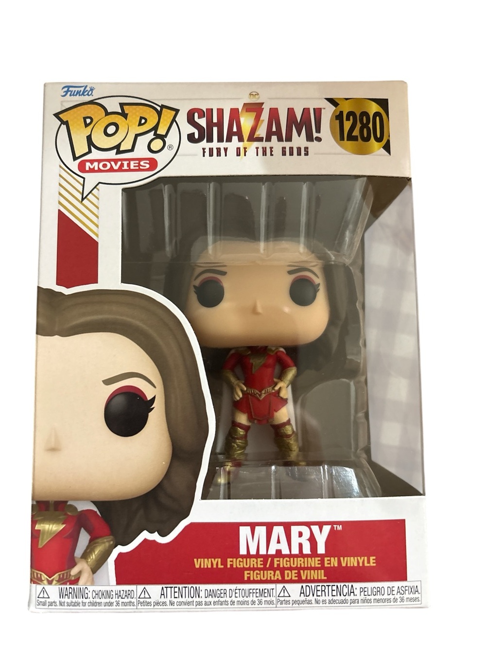 Funko Pop! Movies Mary Shazam Fury of the Gods Vinyl Figure - Red, Gold, Brown